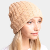 Soft Solid Knit Beanie Hat