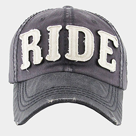 Ride Message Vintage Baseball Cap