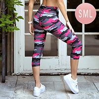 Camoflouge Capri Activewear Leggings