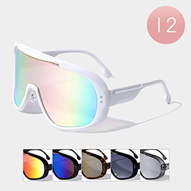 12PCS - Visor Style Sunglasses