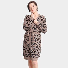 Leopard Patterned Cozy Robe