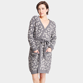 Leopard Patterned Cozy Robe