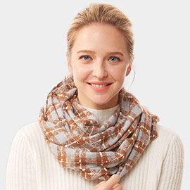 Plaid Check Infinity Super Soft Scarf