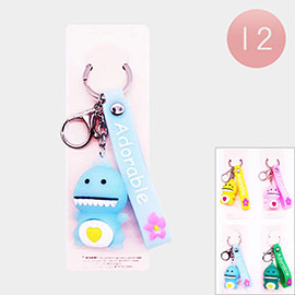 12PCS - Dinosaur Keychains