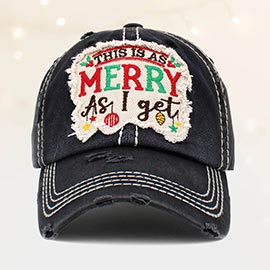 This Is As Merry As I Get Vintage Baseball Cap