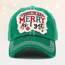 This Is As Merry As I Get Vintage Baseball Cap