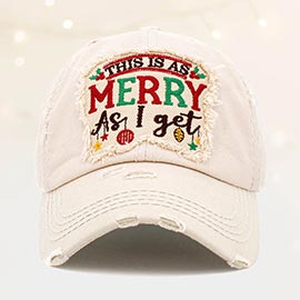 This Is As Merry As I Get Vintage Baseball Cap