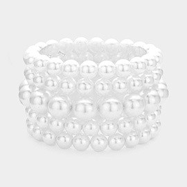 5PCS - Pearl Stretch Bracelets