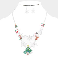 Christmas Pendant Link Necklace