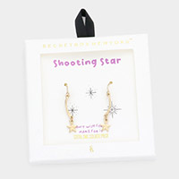 Secret Box _ Metal Shooting Star Dangle Earrings