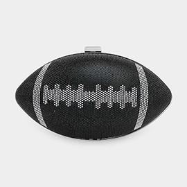 Rhinestone Football Evening Clutch / Crossbody Bag