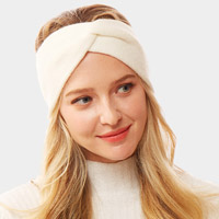 Twisted Knot Solid Earmuff Headband