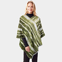 Vertical Patterned Poncho