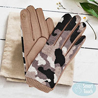 Camouflage Patterned Smart Gloves