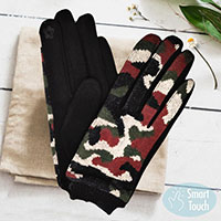 Camouflage Patterned Smart Gloves
