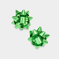 Christmas Gift Bow Stud Earrings