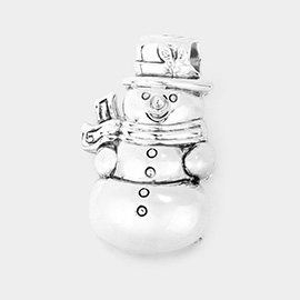 Metal Snowman Pin Brooch / Pendant