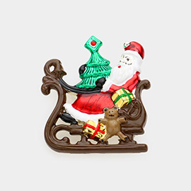 Metal Santa Claus Pin Brooch / Pendant