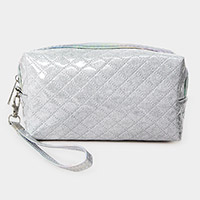 Shiny Glitz Wristlet Cosmetic Pouch Bag