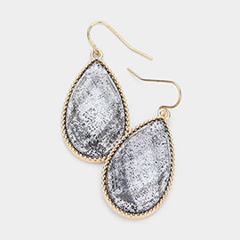 Glitter Teardrop Dangle Earrings