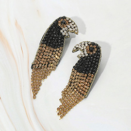 Rhinestone Toucan Earrings