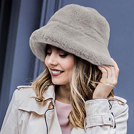 Faux Fur Bucket Hat