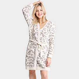 Leopard Patterned Cozy Robe