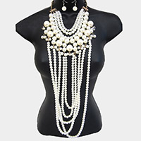 Draped Pearl Necklace