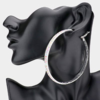 Rhinestone Hoop Earrings