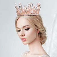 Glass Crystal Pageant Queen Tiara