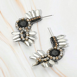 Stone Embellished Boho Earrings
