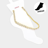 Rhinestone Evening Anklet