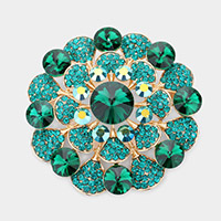 Bubble Stone Pin Brooch