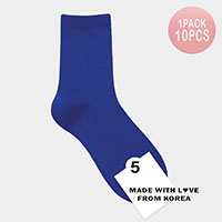 10Pairs - Solid Socks