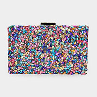 Mother of Pearl Cluster Clutch / Crossbody Bag