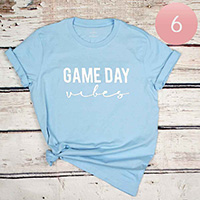 6PCS - Assorted Size GAME DAY Vibes Graphic T-shirts