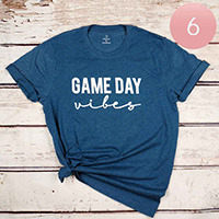 6PCS - Assorted Size GAME DAY Vibes Graphic T-shirts