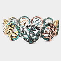 Metal Twig Stretch Bracelet