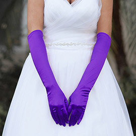 Dressy Satin Wedding Gloves