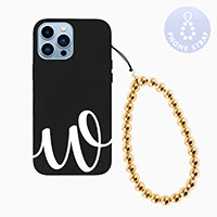 Pearl Pointed 10mm Metal Ball Phone Strap / Phone Charm