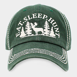 EAT.SLEEP.HUNT Reindeer Vintage Baseball Cap