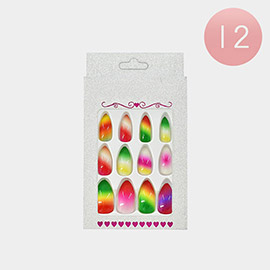 12Pack - Ombre Press on Nail Set