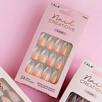 Clear Stiletto Shaped Press on Nail Set