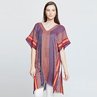 Colorful Striped Printed Kaftan