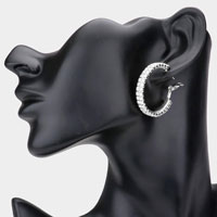 Rhinestone Hoop Earrings