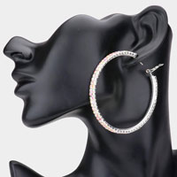 Rhinestone Hoop Earrings