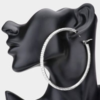 Rhinestone Hoop Earrings