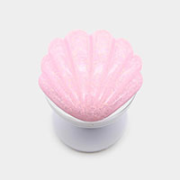 Glittered Shell Adhesive Phone Grip and Stand