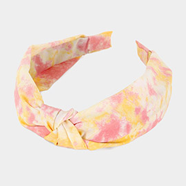 Tie Dye Burnout Knot Headband