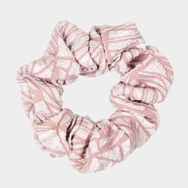 Abstract Textured Scrunchie Hair Band